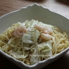 春野菜と小海老のクリームパスタ　　