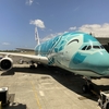 5歳1歳子連れGWホノルル旅行⑭完　搭乗記　ANA NH181 ホノルル⇒成田 A380 エコノミー カウチ席 