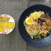 カップヌードルカレー味とローソンシーチキン&コーンサラダ