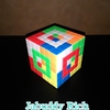 ルービックキューブで模様を作りました！　Rubik's Cube art design