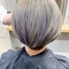 【グレイヘアのデザインカラー】白髪もオシャレに。