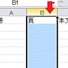 英数字しか入力しない列は、「データの入力規則」を設定