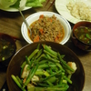 レタスラップと海老の野菜炒め