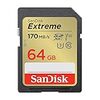 【 サンディスク 正規品 】 SDカード 64GB SDXC Class10 UHS-I U3 V30 SanDisk Extreme SDSDXV2-064G-GHJIN 新パッケージ