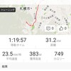 朝練31km　