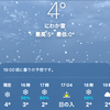 雪降るかな？