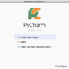 PyCharm始めました