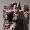 南の島の木彫　小さな神獣・バロン像　丸太一木彫・釈迦的王子像