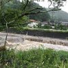 記録的な大雨の中で