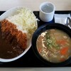 かつやでカツカレー竹と、豚汁大❗️