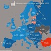 ヨーロッパのインフレ率