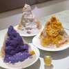 台湾旅行[56]　食べ歩き　永康街・金金良甜のカキ氷（流沙紫薯芋泥冰）