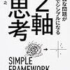 2軸思考（木部智之）を読んだ感想・書評