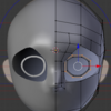 顔のモデリングの超詳細手順 その２ 目の周辺を作る！：Blender