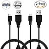 Connyam 2本組 PS4用 コントローラー充電ケーブル DUALSHOCK4用充電USBケーブル XBOX ONEコントローラー用充電ケーブル ブラック