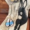 夏のサンダル＋夏の帽子＋白いシャツ