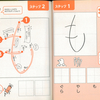 ひらがなの「も」って、「し」の部分から書く？