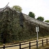 熊本城の塀倒れる　３１日の地震で