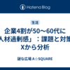 企業4割が50〜60代に「人材過剰感」：課題と対策をXから分析