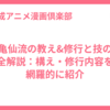 亀仙流の教え&修行と技の全解説：構え・修行内容を網羅的に紹介