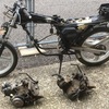 NS50Fの車体を拝借してNSR50のエンジンを実動確認