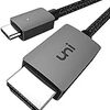 USB Type C HDMI 変換ケーブル 1.8M uniAccessories【4K UHD映像出力 】タイプC to HDMI変換アダプタ Samsung/MacBook Pro Air/iPad Pro/Huawei Matebook