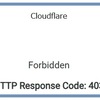 Edge（エッジ）で「CloudflareForbidden HTTP Response Code: 403」と表示される。