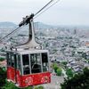 【滋賀旅：初日①】小雨降る八幡山 と あん珈琲＆つぶら餅