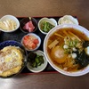 青森県階上町/トライアングルさんで900円のラーメンとミニカツ丼セットを食べて来ました。