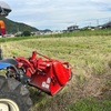 真夏のトラクターの運転席はサウナです。