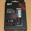 シリコンパワー M.2 NVMe SSD 1TB P34A80シリーズ SP001TBP34A80M28 レビュー