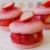 Macarons aux Fraises （イチゴのマカロン)