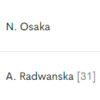 大坂なおみvsラドワンスカの試合日程と対戦成績【テニスBNPパリバオープン2018】世界ランキングは