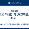 【2025年9週】再び1万円超えの利益！