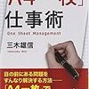 「A4一枚」仕事術／三木雄信