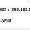 地球PF：3.55億円、前週比68万円減