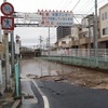 大雨後の片付け。