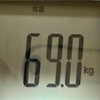 2018年5月22日 体重69.0kg 体脂肪率18.5%