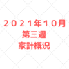 ２０２１年１０月第三週　５人家族の家計と資産運用の状況公開