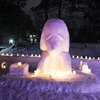 弘前城雪灯籠まつり2018年、雪明かりの幻想