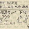 東武ステーションサービス　　硬券座席指定券　４