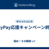 PayPay応援キャンペーン終了
