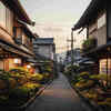 日本の住宅街2　 無料 フリー写真・フリー画像（AI画像生成）
