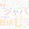 　Twitterキーワード[#侍ジャパン]　07/28_18:00から60分のつぶやき雲