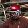 ＴＷ２００用のヘルメットに電熱ゴーグルです