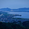 大内峠一字観公園　夜景から夜明けまでの移り行く美しさ