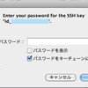 Mac で ssh config を設定した後、 「Too many authentication failures for xxxx」エラーへの対応をして、さらに鍵使用時に毎回パスフレーズを訊かれないようにする。