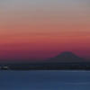 飯岡灯台からの富士山（少し遅すぎ…）