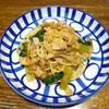 小松菜のパスタ③クリームソース