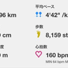 レースへの調整帰宅ラン